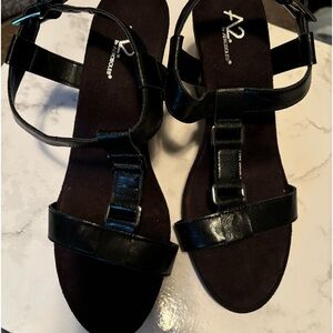 Aerosole2 Black Wedges Size 11 New